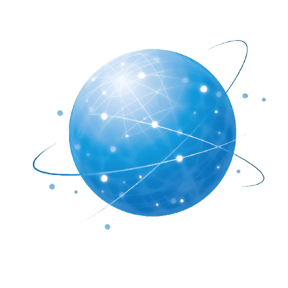 Notebook hero globe illustration