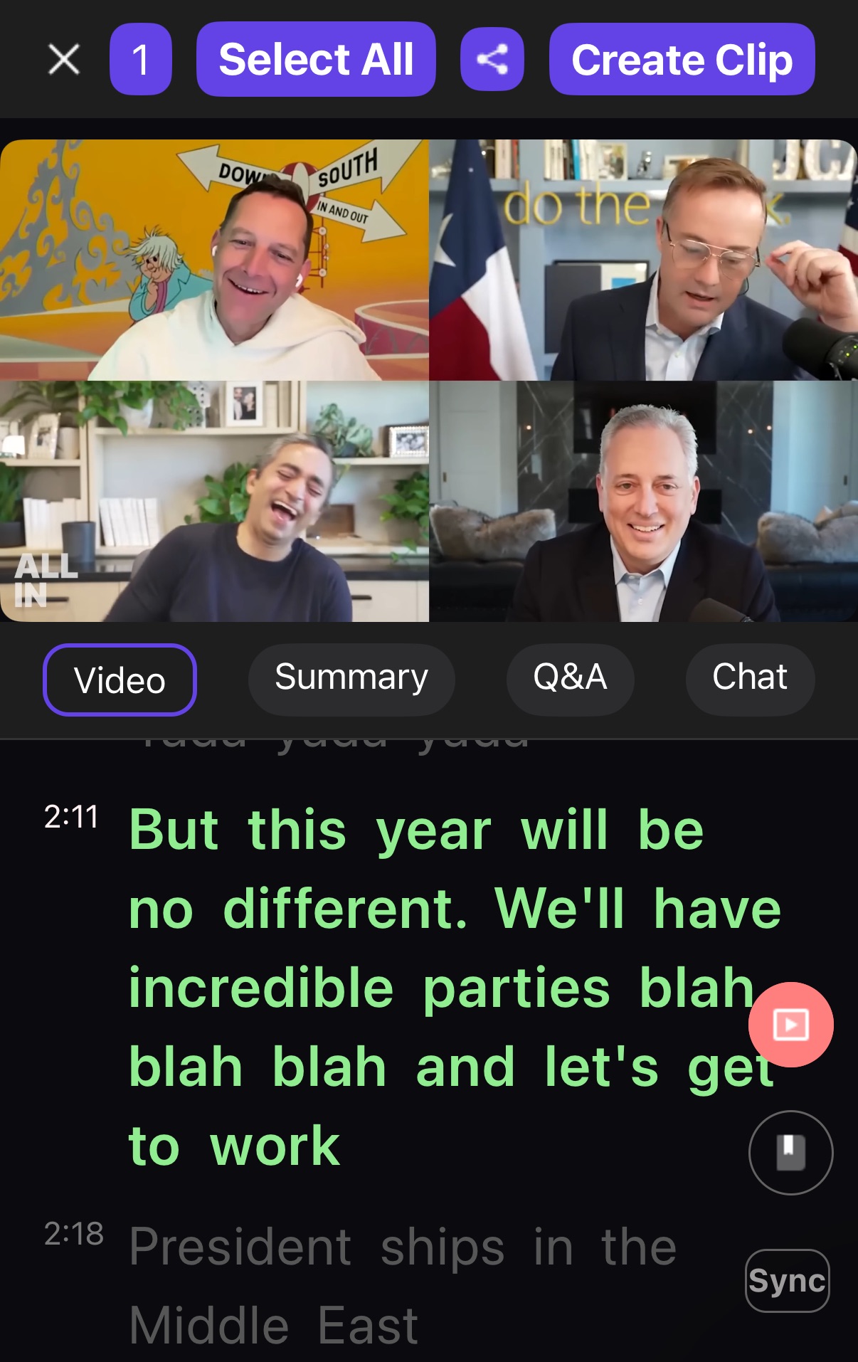 Curate inspiring video moments