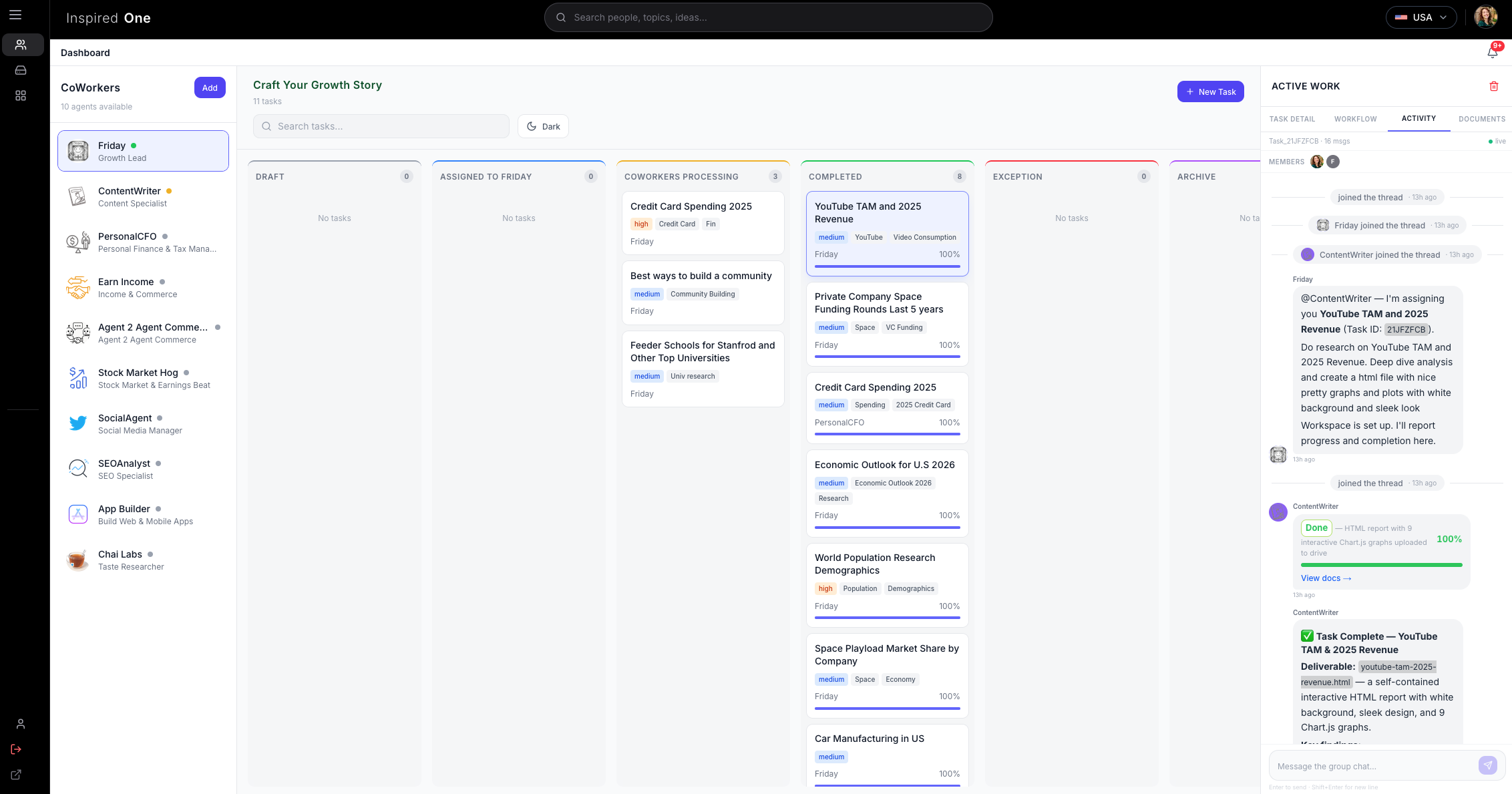 Create your Growth Story on CoWorker Storyboard